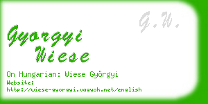 gyorgyi wiese business card